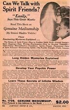 1933 small Print Ad of Genuine Mediumship Swami Bhakta Vishita spirit friends picture