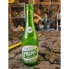 Rare Antique Primo Gassosa Green Soda Bottle from James Esposito Philadelphia Pe picture