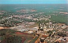Ahoskie NC-North Carolina Main Street Downtown Aerial View Vtg Postcard C53 picture