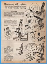 1969 Gilbert Microscope Graduate Turret Specimen Family Teen Photo Print Ad picture