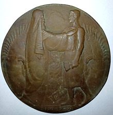JUDAICA Netherlands: San Remo Conference large cast bronze commemorative medal picture