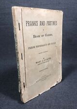 1888 Pranks and Pastimes Book of Games Mary Jacques Antique Book Victorian picture