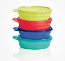 Tupperware Impressions Microwaveable Cereal Bowls - set of 4 with matching seals picture