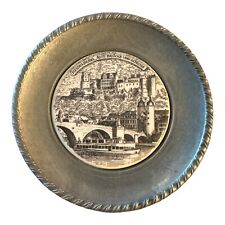 Vintage Heidelberg Alte Brocke Und Schloss miniature souvenir plate Germany picture