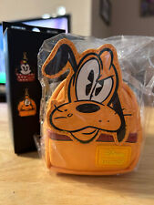 Disney Loungefly Mickey & Friends Picnic Pluto Mini Backpack Keychain w/Box NEW picture