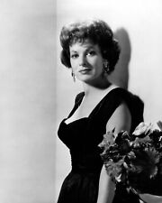 Maureen O'Hara glamour portrait 1960's in black dress shows cleavage 8x10 photo picture
