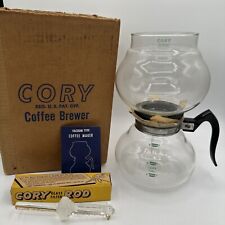 Vintage Early Cory Coffee Brewer Pot 4-8 Cup Glass Vacuum Model Original Box picture