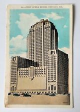 Chicago IL Illinois Civic Opera House Vintage 1939 Postcard A3 picture