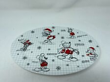 Disney Ceramic Vintage 14in Christmas Mickey & Friends Oval Platter AA01B43005 picture
