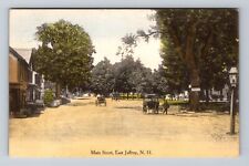East Jaffrey NH-New Hampshire, Main Street, Advertise, Vintage c1913 Postcard picture
