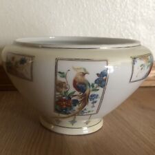 Handpainted Porcelain Floral Bird Vase/Bowl picture