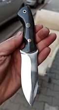 Custom Listing Carbon Steel 2 Hunting knifes Black & White Micarta Handle+Sheath picture