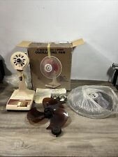 Vintage Made In Taiwan 12 inch oscillating table fan Never Used Open Box SeePics picture