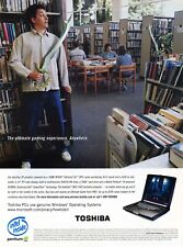Toshiba Satellite 2805 Gaming Laptop Original 2002 Ad Authentic Funny Promo picture