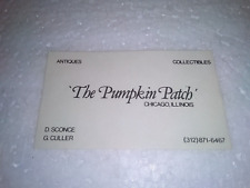 Vintage The Pumpkin Patch Antiques & Collectibles Chicago Illinois Business Card picture