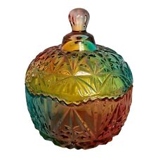Multi colored glass jar picture