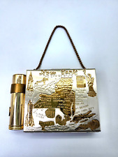 Vintage New York  “The Empire State” Landmarks Powder Compact  Lipstick Carryall picture