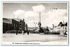 c1930's Valparaiso Estatua Lord Cochrane Chile RPPC Photo Unposted Postcard picture