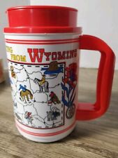 Vintage Whirley Travel Mug Wyoming 