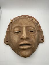 vintage latin american clay decorative mask wall hanging 11” picture