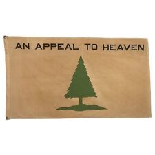 Vintage Cotton Sewn Flag American Pine Tree Appeal to Heaven Washington Cruisers picture