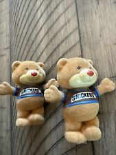 Lot Of 2 Snickers 1987 Bear Figurine with Arms Opened Vintage  Chocolate Chums picture