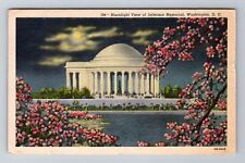 Washington DC, Jefferson Memorial, c1956 Antique Vintage Souvenir Postcard picture