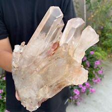 3.5lb Large Natural White Clear Quartz Crystal Cluster Raw Healing Specimen picture