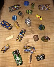 Vintage / Antique? Venetian Millefiori African Trade Beads LOT B 20 Beads picture