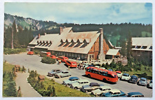 Paradise Inn Paradise Valley Woodinville Washington WA Vintage Cars Bus Postcard picture