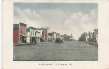 Postcard ~ Luverne, Iowa, Main Street, Band Stand at end of St. - 1908 picture