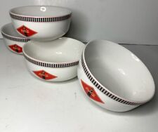COCA-COLA BRAND DINNERWARE  4 pc  SET Gibson  SOUP CEREAL BOWLS  *Complete Set picture