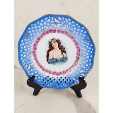 Lady Portrait Wall Decor Articulated Plate Porcelain 9