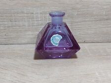 Vintage Irice Hand-Cut Purple/Lilac Crystal Perfume Bottle W. Germany No Topper picture
