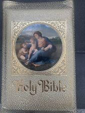1953 Holy Bible Marian Edition In Box.  Beautiful Condition W/writing. picture