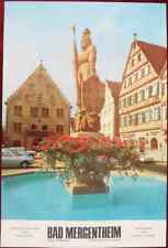 Original Poster Germany Bad Mergentheim Fountain Baden picture