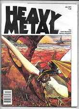 Heavy Metal Magazine #4 July 1977 VTG Newsstand + Card Arzach Moebius Bode FN/VF picture