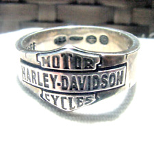 Harley Davidson motorcycle legends rings fathers day gift 925 silver ring sz 13 picture