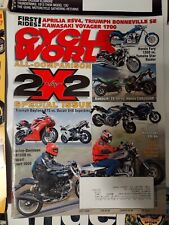 JULY 2009 CYCLE WORLD MAGAZINE, COMPARISON ISSUE, APRILIA RSV4, KAWASAKI VOYAGER picture