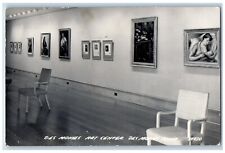 Des Moines Iowa IA Postcard RPPC Photo Des Moines Art Center Interior 1949 picture