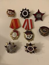 Lot of 8 Replica Soviet Medals picture