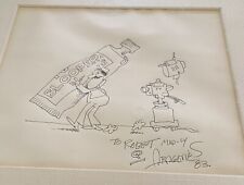 Original Mad Magazine Artist SERGIO ARAGONES Signed Original Sketch TV Bloopers picture