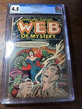 Web of Mystery #24 CGC 4.5 Cream to Off White Pages 1954 Pre-Code Horror Ace picture