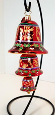 Christopher Radko Jingle Bell Trio Hanging Ornament Ring in the Holiday RARE picture