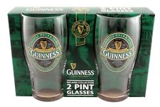 Guinness Ireland Collection Logo Pint (20 oz.) Glasses pack of 2. Licensed picture