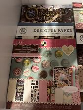 39~ Pounds Scrapbooking Paper, Stamps LOT CRAFTS JUNK JOURNALS picture