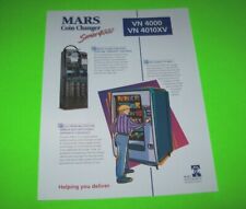 Mars Electronics Coin Changer Series VN 4000 Paper Advertising FLYER Promo 1997 picture
