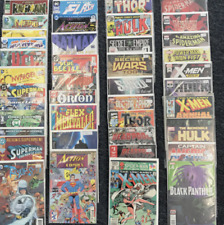 LOT OF (25) COMIC BOOKS. SOME SILVER AGE MAINLY MARVEL & DC   picture