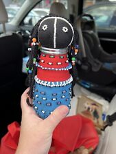 Vintage African Ndebele Tribal Beaded Doll South Africa Folk Art picture