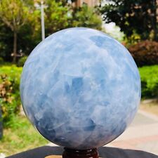 7.61LB Natural Beautiful  Blue Crystal  Ball Quartz Crystal Sphere Healing 1177 picture